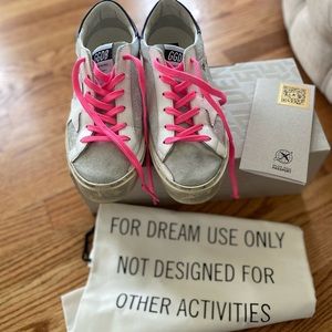 Golden Goose High Star shimmer upper with star ⭐️